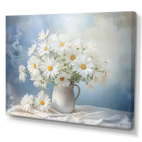 Winston Porter White Daisy Efflorescence Bouquet Serenity III - Daisies Canvas Art Print
