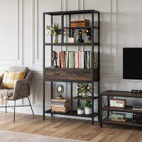 17 Stories 70.9"H Standard Bookcase with 2 Drawers