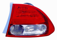 Tail Lamp Passenger Side Honda Civic Hybrid 2009-2011 Capa