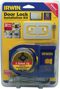 Irwin Industrial Tool 3111002 Kit d'installation de serrure de porte bi-métal  neuvee