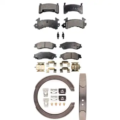 Front Rear Ceramic Brake Pads And Parking Shoes Kit For Chevrolet S10 GMC Sonoma KTN-100582