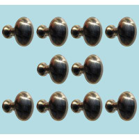 The Renovators Supply Inc. 10 Cabinet Knob Antique Solid Brass | Renovator's Supply