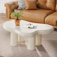 Wrought Studio Cloud Coffee Table, Creamy White