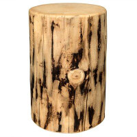 Union Rustic Beaudry Solid Wood Tree Stump End Table