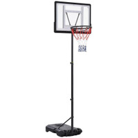 61- 82.75H BASKETBALL STAND AND HOOP BACKBOARD ADJUSTABLE W/ WHEELS FOR KIDS YOUTH OUTDOOR