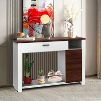 Latitude Run® Latitude Run® 48'' Console Sofa Table With Drawer Height Adjust Cabinet Entryway Furniture