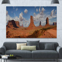 Made in Canada - Design Art 'Monument Valley Mountains' Photographic Print on Wrapped Canvas