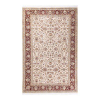 The Twillery Co. One-of-a-Kind Hayner Hand-Knotted 6'1" x 9'5" Wool Area Rug in Ivory