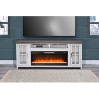 Sunny Designs TV Stand for TVs up to 85" with Electric Fireplace Included