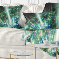 Made in Canada - East Urban Home Abstract Bright Solar Bubbles Planet Lumbar Pillow