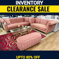 Pink Sofa and Loveseat on Clearance !! Huge Clearance Sale !!
