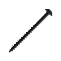 CSH #8 x 2-1/4 in. Black Square Round Washer Head Coarse Thread Self-Tapping