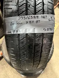 * 235/65/18 4 pneus ÉTÉ Laufenn BON ÉTAT