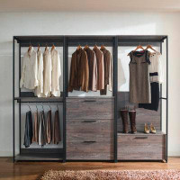 17 Stories Wood Walk-in Closet System