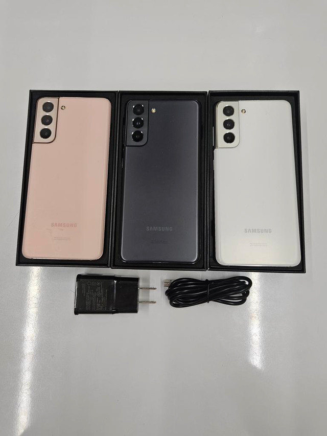 Samsung S21 FE S21 S21 PLUS S21 ULTRA 128GB UNLOCKED NEW CONDITION WITH BRAND NEW ACCESSORIES 1 Year WARRANTY INCLUDED in Cell Phones in New Brunswick