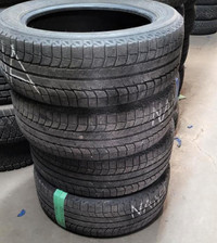 USED SET OF WINTER MICHELIN 235/55R19 85% TREAD WITH INSTALL