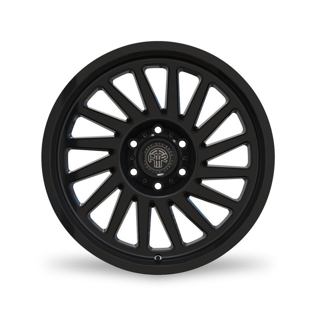 22x10 Thret Omega 902 Gloss Black wheels for Ford, RAM, GMC, Chevy in Tires & Rims in Alberta - Image 3
