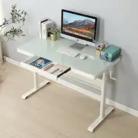 Latitude Run® TDC 48 x 24 Inches Tempered Glass Standing Desk