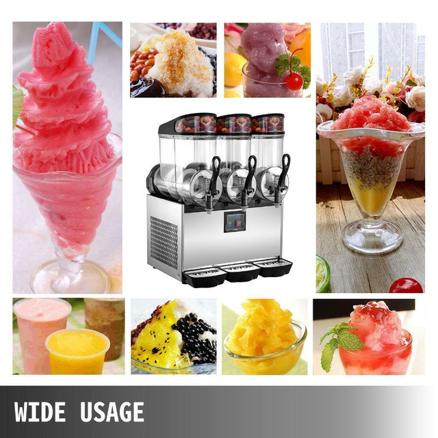 Commercial Frozen Drink Machine Slushie And Margarita Maker 3 X 3.2 Gal Pc Tanks - FREE SHIPPING in Other Business & Industrial - Image 2