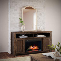 Loon Peak Griffydd TV Stand for TV up to 70" with Electric Fireplace Included