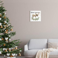 The Holiday Aisle® Merry Christmas Moose Laurel Wall Plaque Art By Carol Robinson