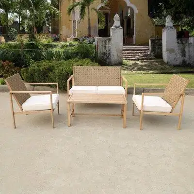 Ebern Designs 4 - Piece Patio Furniture Set