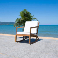 Ebern Designs Chaise de patio avec coussins