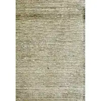 Landry & Arcari Rugs and Carpeting Cut and Loop Handwoven Area Rug in Grey/Light Grey/Ivory