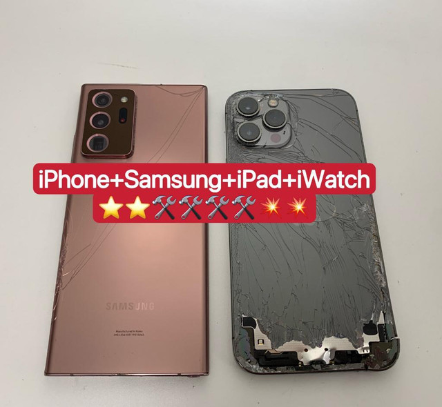 ( ON SALE ) iPhone+Samsung+iPad+iWatch+Google+Motorola Broken screen, Broken LCD, battery, charging issue, back glass in Cell Phone Services in Mississauga / Peel Region - Image 3