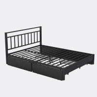 Ebern Designs Storage Platform Bed With 4 Drawers