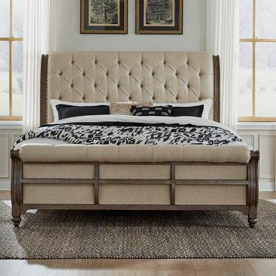 Liberty Furniture Upholstered Sleigh Bed in Beds & Mattresses