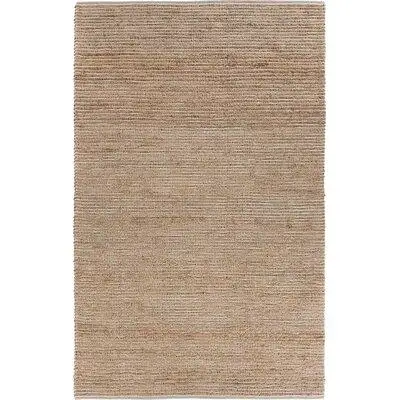 Dovecove Cervantes Striped Handwoven Wool White/Natural Area Rug