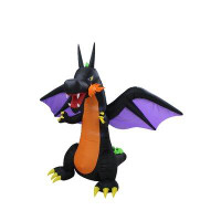 The Holiday Aisle® Halloween Fire Dragon Inflatable with Wings