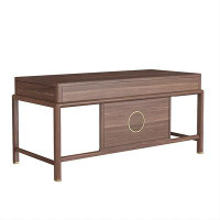 Recon Furniture 70.87"Brown Soild wood  Modern Desk