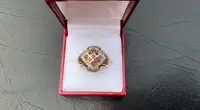 #383 - 14k Yellow Gold, Ruby &amp; Diamond Ring, Size 9.5