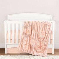 Gemma Violet Souza Embellished Soft Baby/Toddler Blush 3Pc Bedding Set
