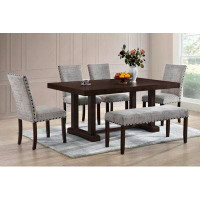 Wildon Home® Eisman Dining Table, 4 Chairs and Bench