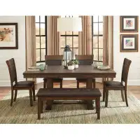 Wildon Home® Wieland Rustic Brown Extendable Dining Set