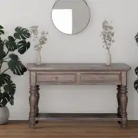 One Allium Way Lineville 50" Solid Wood Console Table