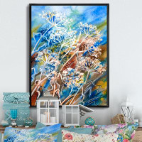 August Grove Abstract Umbrella Forest Plants Painting - Traditional Canvas Wall Decor