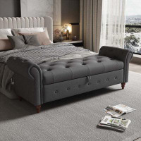 Darby Home Co Contemporary Storage Bench Bed Bench