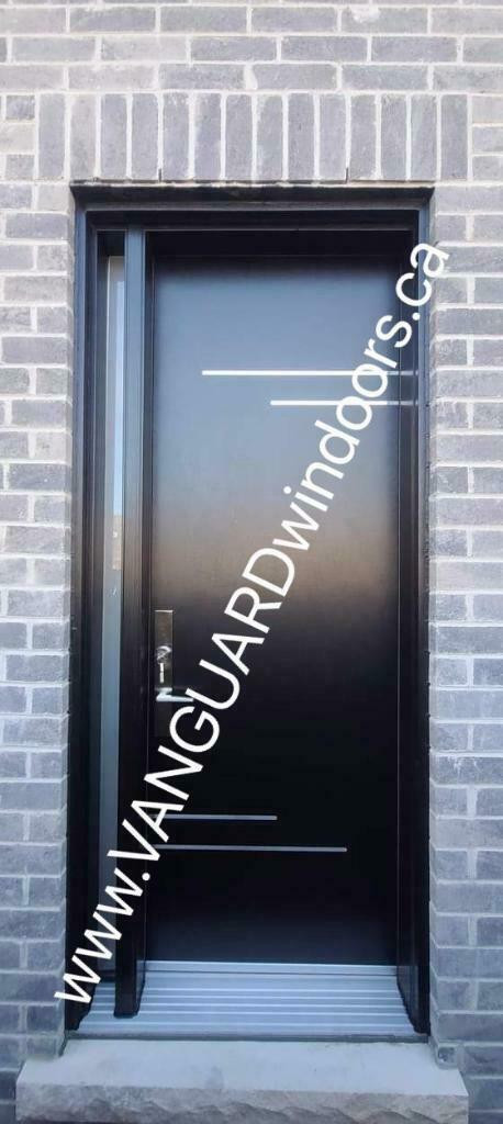 Modern exterior doors. Custom and Exclusive Styles. Steel/Fiberglass/Stainless steel Bars. Manufacture Direct. in Windows, Doors & Trim in Ontario - Image 2