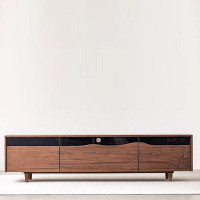 LORENZO Nordic black walnut TV cabinet modern simple Japanese audio-visual cabinet