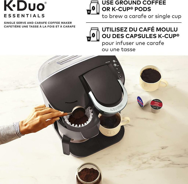 HUGE Discount Today! Keurig K-Duo Essentials Single Serve K-Cup Pod And Carafe Coffee Maker | FAST, FREE Delivery in Coffee Makers - Image 2