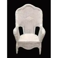 Bayou Breeze Rattan High Back Chair With Diamond Weave Design