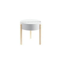 Latitude Run® ManufactuWood And Solid Wood Round End Table