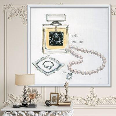 East Urban Home 'Perfume Glam Bathroom I' - Picture Frame Print on Canvas in Arts & Collectibles
