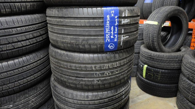 255 35 20 2 Michelin Pilot Sport Used A/S Tires With 95% Tread Left in Tires & Rims in Toronto (GTA)