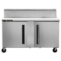 60 inch Centerline by Traulsen 2 Door Refrigerated Sandwich/Salad Prep Table CLPT-6016-SD-LR
