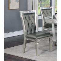 Rosdorf Park Tufted Upholstered Back Side Chair Dining Chair